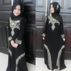 Syari Aurora Gamis Anak Niqab Gratis Ongkir