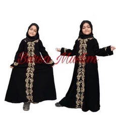 Gamis Anak Jersey Premium Pakaian Muslim Anak Perempuan SD 10 Tahun