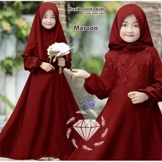 Gamis Anak Jilbab Panjang Lucu 10 Tahun