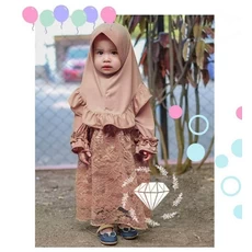 Gamis Anak Syari Muslimah Seragam 6 Tahun