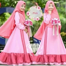 Gamis Couple Anak Ibu Saudi 7 Tahun