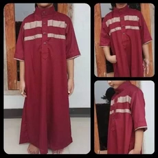 Gamis Couple Ibu Anak Polos Tanggung