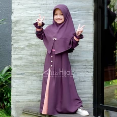 Gamis Anak Wolfis Cadar 7 Tahun