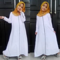 Gamis Anak Hijau Botol SD Grosir