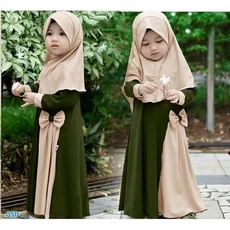 Gamis Jeans Anak Niqab 12 Tahun