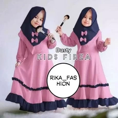 Gamis Anak Hijau Botol Murah Reseller