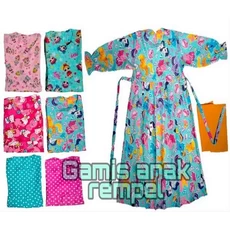 Gamis Anak Jersey Niqab 5 Tahun