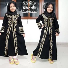 Baju Gamis Anak Aira Niqab 11 Tahun