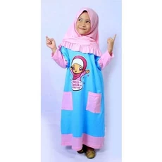 Gamis Anak Delisha Saudi Gratis Ongkir