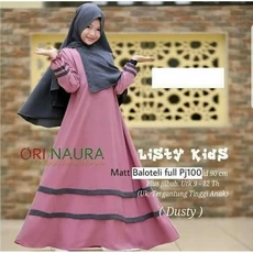 Gamis Kaos Anak Muslim Niqab Promo