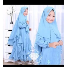 Gamis Pesta Couple Ibu Dan Anak Perempuan TPQ Tanggung