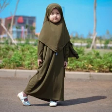 Gamis Anak Ungu Syari Terbaru 2023