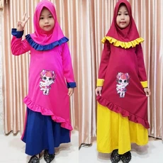 Couple Gamis Ibu Dan Anak Murah SMP 5 Tahun