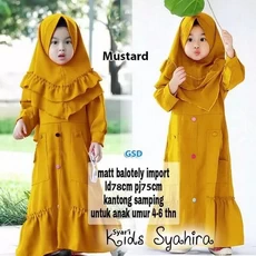 Gamis Syar I Anak Perempuan Usia 11Tahun Lucu Grosir