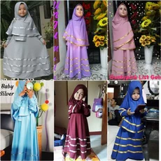 Baju Gamis Couple Ibu Anak TPA Grosir