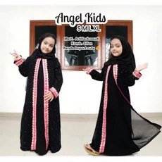 Gamis Afra Kids Pakaian Muslim Anak Perempuan Ngaji Tanggung