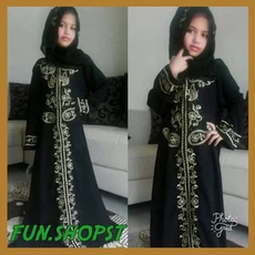 Gamis Anak Syari Polos Abaya 13 Tahun