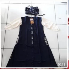 Gamis Anak Kaos Polos 12 Tahun