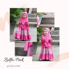 Gamis Satin Anak Syari 6 Tahun