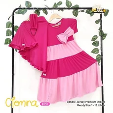 Gamis Anak 10Th Bahan Katun DeuLis Tanggung