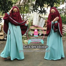 Gamis Anak Smp Polos Niqab 6 Tahun