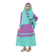 Gamis Afra Kids Pakaian Muslim Anak Perempuan Lebaran 12 Tahun