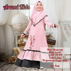 Gamis Anak Littlepony Niqab 7 Tahun