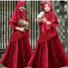 Gamis Wolfis Anak Niqab Grosir