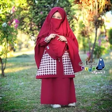 Gamis Jean Anak Syari 6 Tahun