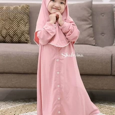 Baju Gamis Couple Ibu Dan Anak Polos 10 Tahun