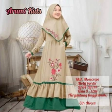 Gamis Anak Syari Asdf Lebaran 8 Tahun