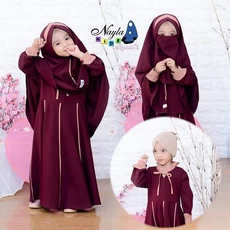 Gamis Elbi Anak Polos 13 Tahun