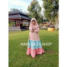 Baju Gamis Anak Panjang Cadar Dropship