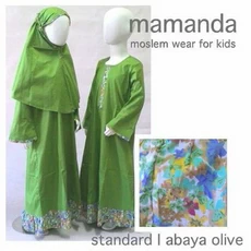 Model Gamis Anak Kombinasi SD Tanggung