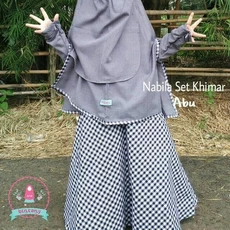 Baju Gamis Anak Syari Polos Tanggung