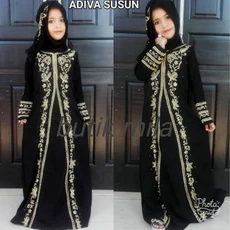 Gamis Syari Anak Polos Niqab Terbaru