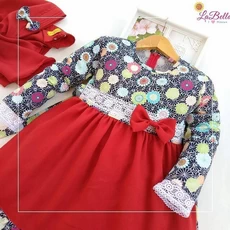Ethica Gamis Anak Pakaian Muslim Anak Perempuan Niqab 10 Tahun