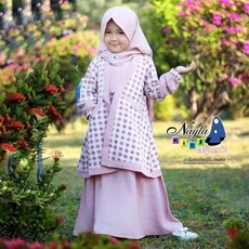 Gamis Anak Balita Muslim Niqab Anak Tanggung