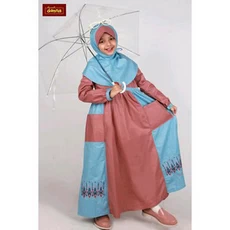 Gamis Anak Syari Polos Cadar Grosir