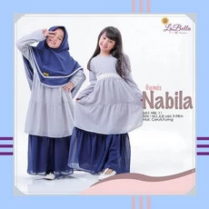 Gamis Anak Syari Polos Modern Gratis Ongkir