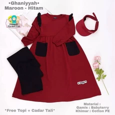 Gamis Satin Anak TPA 6 Tahun