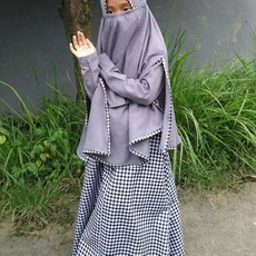 Baju Muslim Anak Dewasa Wanita Gamis Lebaran 13 Tahun