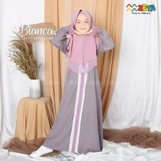 Baju Gamis Syari Anak Niqab Tanggung