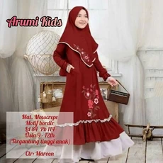 Gamis Anak Kain Kaos Seragam 9 Tahun