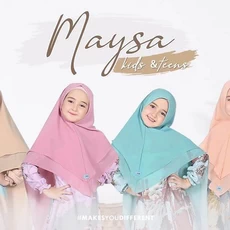 Gamis Anak Syari Polos Modern Anak Tanggung