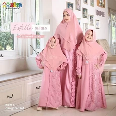 Gamis Anak Itycrepe Polos 5 Tahun