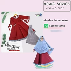 Gamis Anak Jersey Premium Pakaian Muslim Anak Perempuan SD 8 Tahun