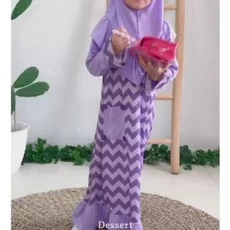 Gamis Kaos Anak Perempuan Syari 11 Tahun