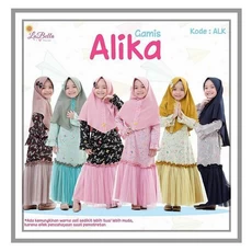 Gamis Anak Terbaru Kombinasi Niqab 5 Tahun