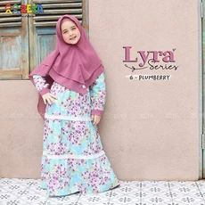 Baju Gamis Anak Bercadar Murah Grosir